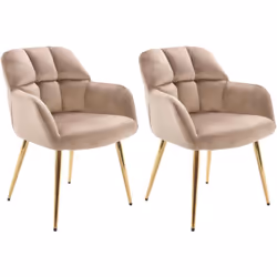Vendue uniquement par lot de 2 ou 6 chaises de la même couleur. Caractéristiques Couleur (nuance) : Beige Matière : 100 % Pol ...