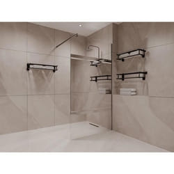 Paroi de douche à litalienne avec effet miroir - 120 x 200 cm - ZENADO