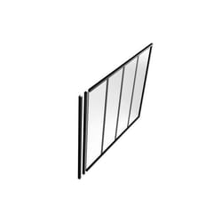 Poteau de terminaison pour verrière en aluminium thermolaqué - H105 cm - Noir - BAYVIEW
