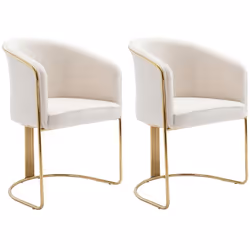 La chaise JOSETHE vous séduira par son élégance et son confort. Elle dispose d'un revêtement en tissu bouclette et d'une stru ...