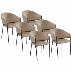 Le design de la chaise ORDIDA dynamisera votre décoration grâce à ses courbes et ses coloris bien travaillés. Elle est compos ...