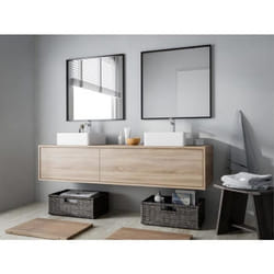 Meuble sous vasque suspendu - Coloris naturel clair - L150 cm - ISAURE II