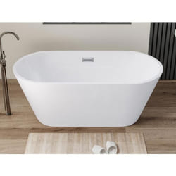 Baignoire îlot design - 201 L - 150 x 70 x 58 cm - Blanche - TWIGGY