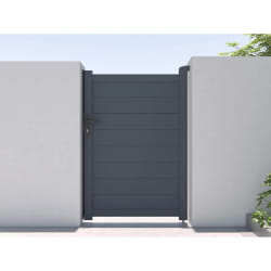 VENTE-UNIQUE Portillon battant aluminium NAZARIO