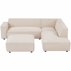 - Un canapé de charme Vous allez adorer les finitions soignées et le charme du canapé d'angle BORORE et de son pouf assorti.  ...