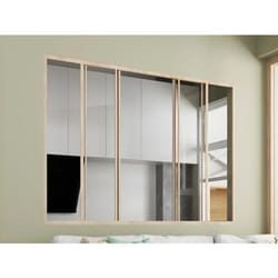 Verrière coulissante en aluminium thermolaqué naturel clair 180x130 cm - RAVENA