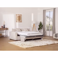Vente-unique Mondovi lit sofa 4 siège(s) Beige - Vue supplémentaire 7