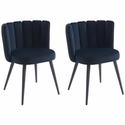 La chaise PRANILA offre un confort doux et chaleureux grâce à son revêtement en velours. Sa forme originale et enveloppante, ...