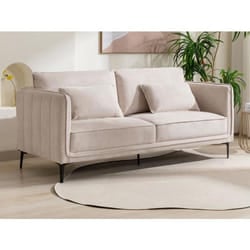 Canapé 3 places en tissu beige TORMELDA