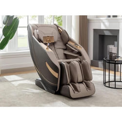 Fauteuil massant en simili -Système zero gravité - Beige - MOWATA