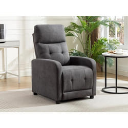 Fauteuil relax en tissu anthracite JARAMILO