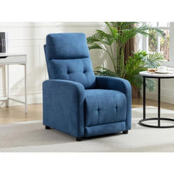 Fauteuil relax en tissu bleu JARAMILO