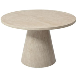 Table à manger 4 personnes en MDF - Effet travertin beige - LARIOZA de Pascal Morabito