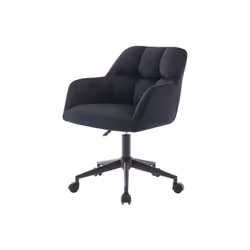 Chaise de bureau - Velours - Noir - Hauteur réglable - PEGA de Pascal Morabito