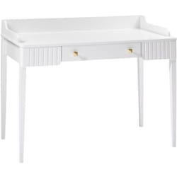 Pascal Morabito - Bureau console avec 1 tiroir - mdf - Blanc mat - renevi de