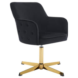 Pascal Morabito - Chaise de bureau - Velours - Noir et doré - capuli de