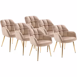 Vendue uniquement par lot de 2 ou 6 chaises de la même couleur. 6 x Chaise PEGA Caractéristiques Couleur (nuance) : Beige Mat ...