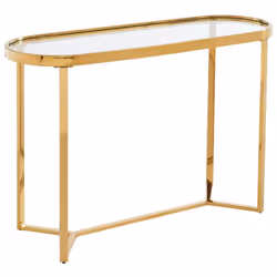 Grâce à son design épuré et ses finitions dorées éclatantes, la console JOLINY illumine votre intérieur avec élégance. Son pl ...