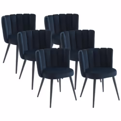 La chaise PRANILA offre un confort doux et chaleureux grâce à son revêtement en velours. Sa forme originale et enveloppante,  ...