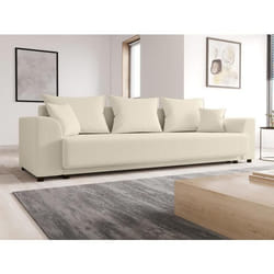 Vente-unique Nessaro Canapé causeuse 3 siège(s) Beige