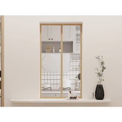 Verrière atelier en aluminium thermolaqué - 60x105 cm - Naturel clair - BAYVIEW