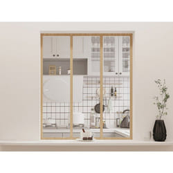 Verrière Atelier En Aluminium Thermolaqué - 90x130 Cm - Naturel Clair - Bayview