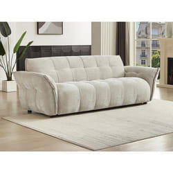 Vente-unique - Canapé 3 Places En Tissu Chiné Beige Napizo
