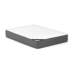 Lit coffre 160 x 200 cm - Tissu - Gris clair + Matelas - TIMANO de Pascal Morabito