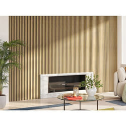 Vente-unique - Panneau Mural Acoustique - Finition Bois Naturel Clair - Pack De 3,12 M² - Lot De 2 Pièces - Pencia