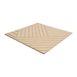 Vente-unique - Panneau Mural - Finition Bois Naturel Clair - Pack De 1 M² - Lot De 4 Pièces - Velton
