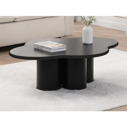 Table basse en MDF - Noir - YAVINA