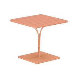 Table de jardin L.80 cm en métal - Orange clair - MIRMANDE de MYLIA