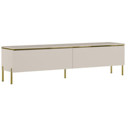 Pascal Morabito - Meuble tv avec 2 portes - Beige et doré - vukia de