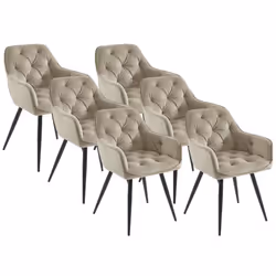 Les chaises MOBELIA séduisent par leur style charme vintage. En effet, leur assise capitonnée apporte une touche d'élégance e ...