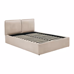 Lit Coffre Déhoussable 160 X 200 Cm - Tissu - Beige - Tenese - Vue supplémentaire 2