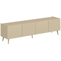 Pascal Morabito - Meuble tv avec 4 portes - Beige - norsim de
