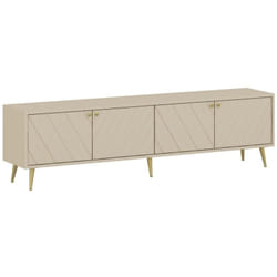 Pascal Morabito - Meuble tv avec 4 portes - Beige - teoda de