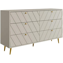 Commode 6 tiroirs - Beige - teoda de Pascal Morabito