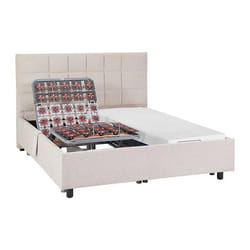 Lit Électrique De Relaxation Déco Tout Plots + Matelas Mémoire De Forme - 2 X 70 X 190 Cm - Tissu - Beige - Erega De Ysmée
