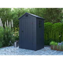 Abri de jardin en résine gris anthracite 139 m² - CESIO