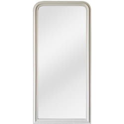 Grand miroir en bois de paulownia - L. 80 x H. 180 cm -Blanc mat - HELOISE