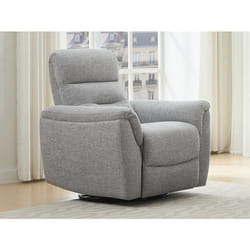 Fauteuil relax électrique en tissu texturé gris BREVIO
