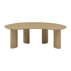 Table Basse Placage Frêne - Naturel Clair - Calynor
