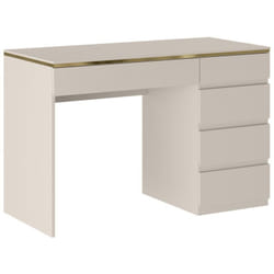 Bureau - 5 tiroirs - Beige et doré - vukia de Pascal Morabito