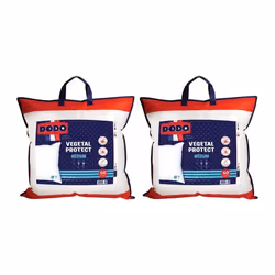 Lot de 2 oreillers DODO anti acariens naturel - 60 x 60 cm - VEGETAL PROTECT