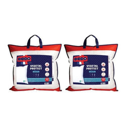 Lot de 2 oreillers DODO anti acariens naturel - 60 x 60 cm - VEGETAL PROTECT