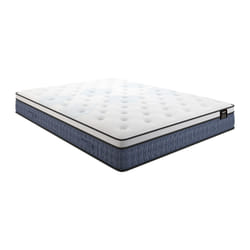Ensemble 140 X 190 Cm Sommier Coffre Blanc + Matelas Ressorts Ensachés 7 Zones Et Accueil Gel À Mémoire De Forme Ép.23cm - Varno De Ysmée