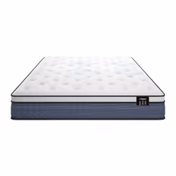Ensemble 140 X 190 Cm Sommier Coffre Blanc + Matelas Ressorts Ensachés 7 Zones Et Accueil Gel À Mémoire De Forme Ép.23cm - Varno De Ysmée - Vue supplémentaire 2