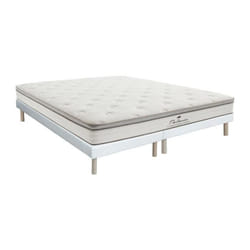 Ensemble 180 x 200 cm sommier tapissier + matelas ressorts ensachés 7 zones accueil TPE ép.28cm - ONEBIA de PALACIO