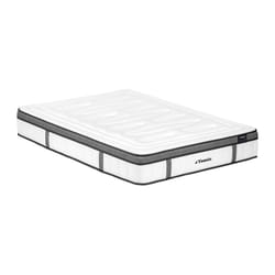 Ensemble 180 X 200 Cm Sommier Coffre Blanc + Matelas Hybride Ressorts Ensachés 7 Zones Et Mémoire De Forme Ép.30cm - Oliane De Ysmée